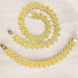 Vintage Boucles D’oreille, Bracelet/Necklace JEWELRY SET - RARE FIND!